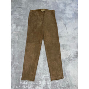 Women's Genuine Brown Suede Pants Size 4